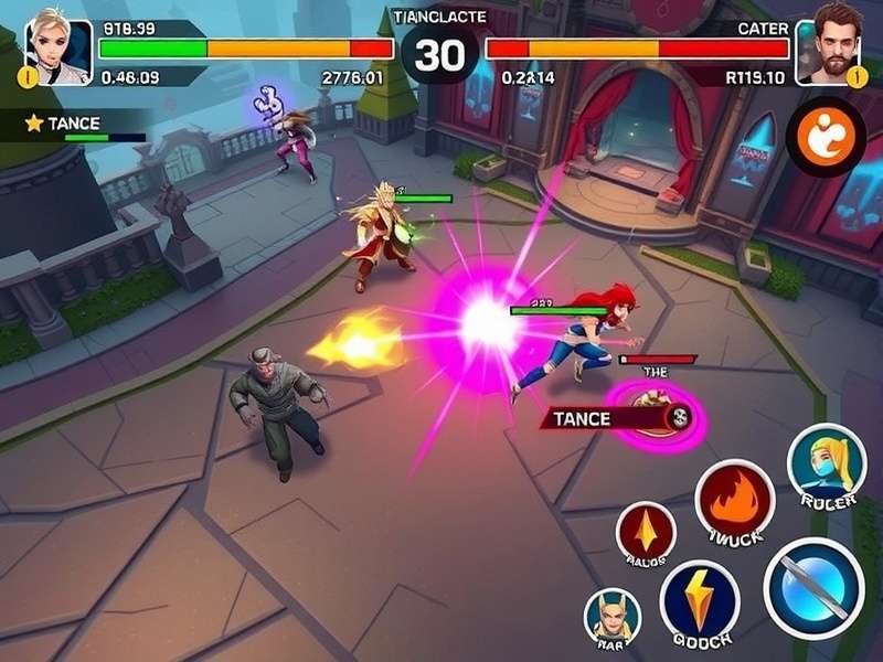 Dangal Battle Legends gameplay screenshot showing intense arena battle